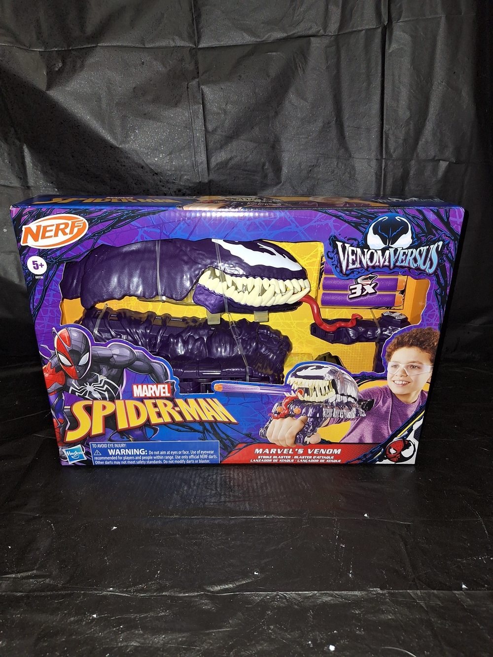 Nerf Marvel Spider-Man Venom Versus 3X Blaster - Purple, Yellow, White
